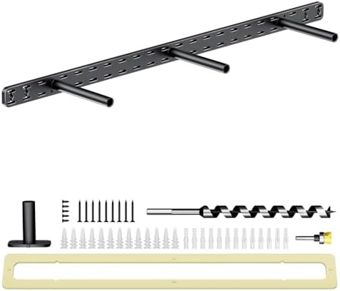 Hyldeknægte og støtter | 1 stk. Flydende hylde hardware, kraftige skjulte hyldebeslag til støtte, vægmonterede usynlige flydende hylder beslag med jig (86 cm x 15 cm x 4 cm) Hardware Hyldeknægte og støtter