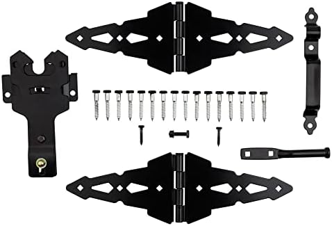 Portbeslag | N109-306 V8420 Deluxe Remskinne Lågekit i Sort Hardware Portbeslag