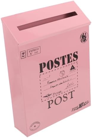 Postkasser & Tilbehør | Retro Tin Postkasse Postkasser Til Udvendig Vægmonterede Postkasser Hængende Mail Organizer Vægpostkasse Hjemme Postkasse Udendørs Retro Stil Postkasse Vægmonteret Kontor Jern Metal Hardware Postkasser & Tilbehør