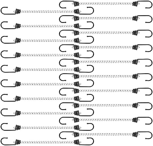 Presenninger & Surringer | Bungee Snore Med Krog 6-Inch, Små UV-Bestandige Krog Bungee Snore Til Camping Tarp Fastgørelser, Udendørs Heavy Duty – 20 Pakke Hardware Presenninger & Surringer