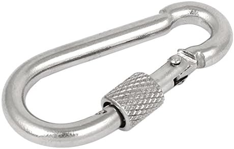 Snaps | 2-tommer længde 304 rustfrit stål fjeder snap hook karabin med skrue lås Hardware Snaps