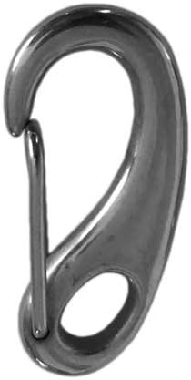 Snaps | 25 Styk Carabiner Clip 2 Tommer Marine Kvalitet 316 Rustfrit Stål Fjeder Snap Hook Clip Æg Type Clip Hook Til Nøglering, Hundesnore, Flagstang, Vandring, Sejlads Hardware Snaps