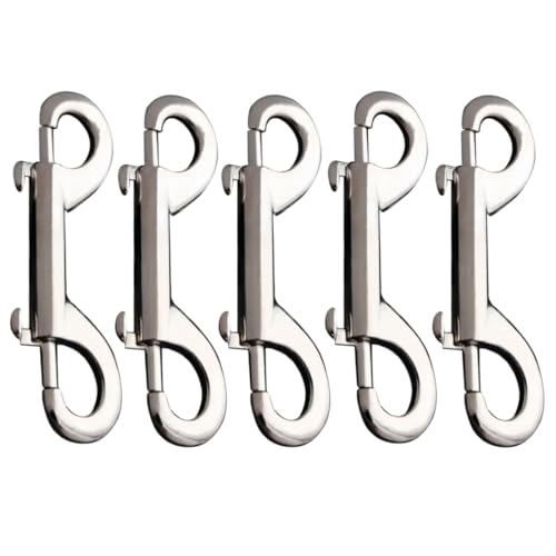 Snaps | Dobbelt Endet Bolt Snap Krog 3,5 Tommer/88 Mm Zinklegering Trigger Metal Clips til Nøglering, Hundesnor, Hest, Kæledyr Sling, Foder Spande 5 Stk. Hardware Snaps