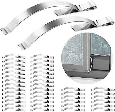 Vinduesbeslag | 3 stk. hjørnemonteret flad vinduefjeder i rustfrit stål vindueskærmsklips, forhindrer vinduer i at ryste Hardware Vinduesbeslag