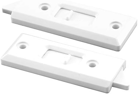 Vinduesbeslag | F 2722 3-1/4 tommer, Hvid Plast, Fjedermekanisme Tilt Latch (1 Par) Hardware Vinduesbeslag