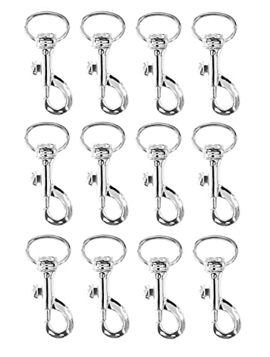 Snaps | Brufer 209353-1 Drejeøje Snap Hook Bolt Snap Nikkelbelagt (2″ X 1/4″ – 12 Pak) Hardware Snaps